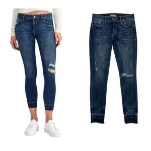DL1961 Marguax Mid Rise Ankle Skinny Instasculpt Jeans Size 25 Shasta Wash